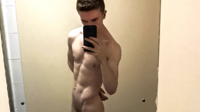 Gym Twink In The Rest Room