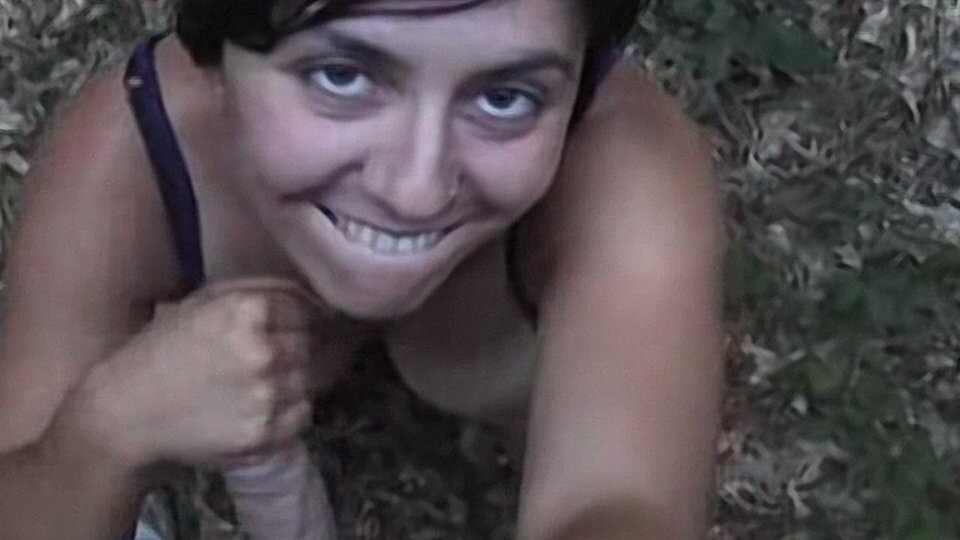 Chris Gives Jezebel a Sticky Facial Out in the Woods