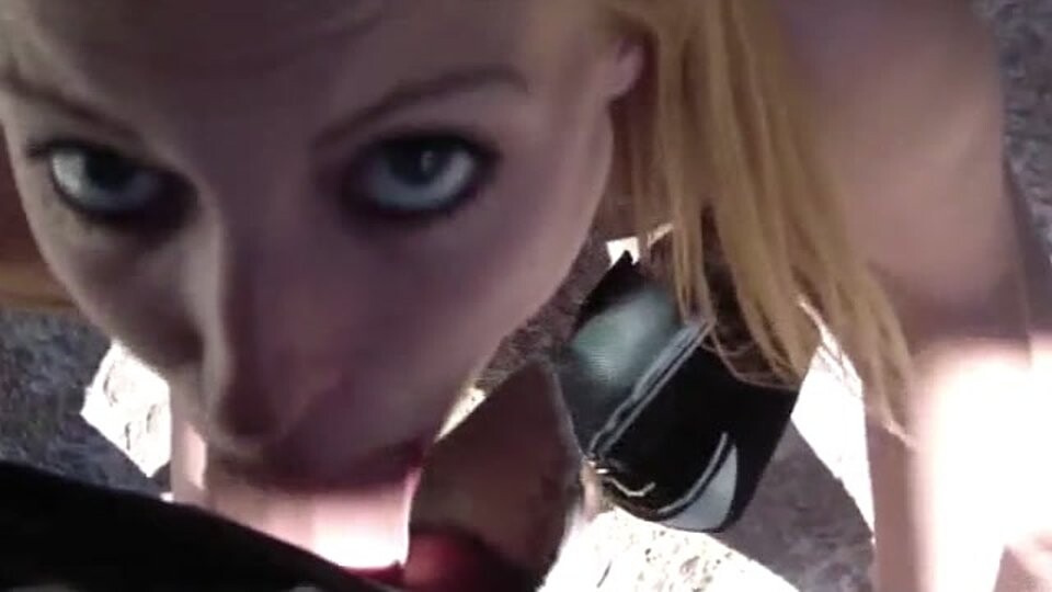 Daisy Sucking Cock Outdoors