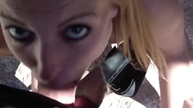 Daisy Sucking Cock Outdoors
