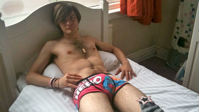 A Horny Boy Doing What Boys Do Best