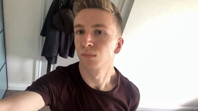 Fit Boy Alexander Drains His Dick