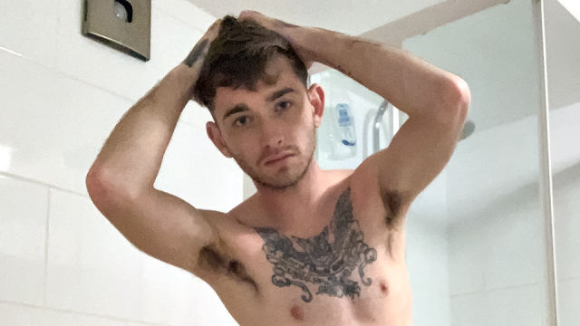 Wanking In The Bathroom