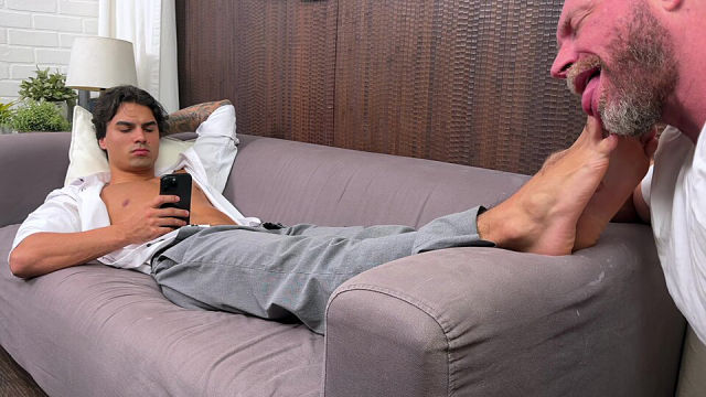 Samir Worshiped in Dress Socks