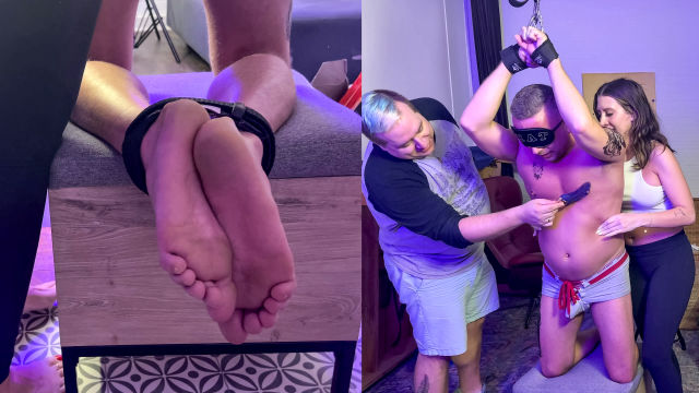 Tickling 101: Chad Strung Up
