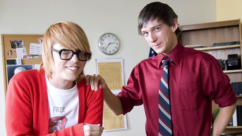 Geeky Guy Gets A Lecture